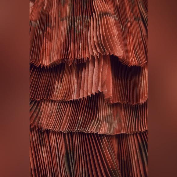 Hutch Nalina Strapless Floral Tiered Tulle Maxi Dress - Picture 8 of 8